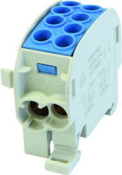 Blok rozdzielczy 1-potencjałowy łączony SCB 35-Cu (80210) SIMBLOCK 2x4-35mm2, 2x2,5-25mm2 niebieski 81504003