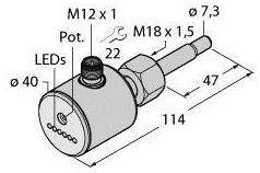 Turck Czujnik zanurzeniowy FCST-A4-AP8X-H1141 6870265 Zasilanie (zakres): 19.2 - 28.8 V/DC 1 szt.