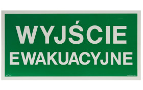 Znak wyjście ewakuacyjne AA 001