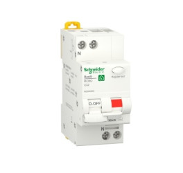 Wyłącznik różnicowoprądowy z członem nadprądowym RCBO, 1-biegunowy, 32A, 30mA, na szynę DIN, Schneider Electric, R9D
