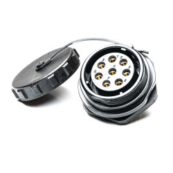 Złącze wielostykowe przemysłowe 8-pinowe Montaż tylny Gniazdo RS PRO