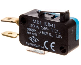 Wyłącznik krańcowy miniaturowy, 1CO, dźwignia krótka, T0-MK1KIM1