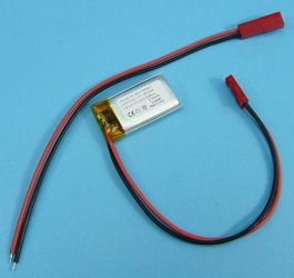 250mAh 3,7V Li-PO 2-PIN 30x17x6mm CELLE