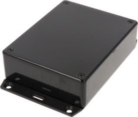 ABS enclosure, (L x W x H) 120 x 94 x 34 mm, black (RAL 9005), IP54, 1591GF2SBK