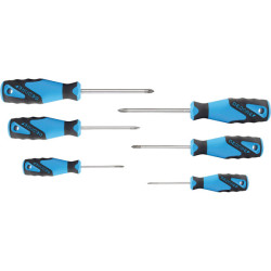 Gedore 2003589 2160 PHZ-06 3C-Screwdriver Set 6 pcs PH&#x2B;PZ 0-1-2