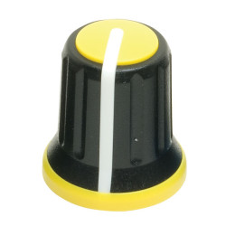 Re&#x27;an P300-H-094-S6 Tricolour Knob - Yellow Insert