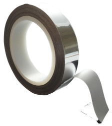 Taśma metalizowana szerokość 25mm Taśma aluminiowa grubość folii 0.04mm Hi-Bond wytrzymałość termiczna +130°C 2,9 N/cm