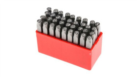 Zestaw Wybijaków Liter, 36-Szt., (27 Części X Stempel Stalowy Z Kropkowanymi...