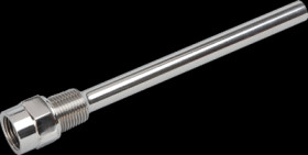 Protective tube, 16 bar/1.6 MPa, 1/2&quot; NPT, 1/2&quot; NPT, L 172 mm for temperature sensors EL=200 mm, UT0010