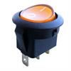 Przełącznik kołyskowy 3-pin 2-pozycje ON-OFF podświetlany pomarańczowy 230V/6,5A