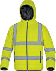 QUILTED POLY RIPSTOP HI-VIZ DOWN JACKET