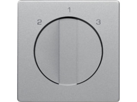 BERKER Q.x Płytka czołowa z pokrętłem do wyłącznika 3-pozycyjnego bez pozycji "0" alu aksamit 1084608400 HAGER