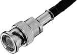 BNC plug 50 Ω, RG-142, RG-142A, RG-142B, crimp connection, straight, 2-5330358-2