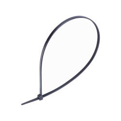 UniStrand UNI-CT10B Black 368mm Nylon Cable Ties Standard(4.8mm) Pack of 100