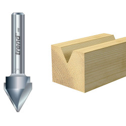 Trend 11/5 x 1/4 TCT V-Groove Cutter 60&#xB0; 10.3 x 12.7mm