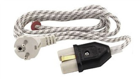 Przewód Przyłączeniowy 2M Z Nasadką Nzu-1 /Do Pracy Na Gorąco/ Bawełniany...