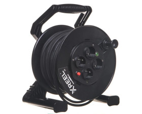 Przedłużacz bębnowy XREEL 40mb H05RR-F 3x1,5 IP20 4xGS 230V 92501T48173
