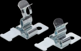 EMC shielding clip, direct mounting with M4 screw, max. bundle Ø 6 mm, silver, 87601025