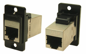 Złącze RJ45 Gniazdo Złącze RJ45 Montaż na panelu Cat6 RS PRO 8-żyłowe