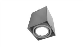 Lampa Sufitowa Blocco Szary 1X7w Gu10 Led Ml835 Milagro