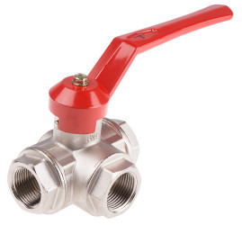 Zawór kulowy korpus mosiężny BSPP 45bar 1cal 232psi RS PRO