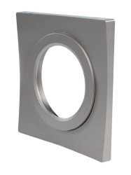 Ramka srebrny kwadrat pojedyncza TYP: LSR-SK-X1 KONEKTO