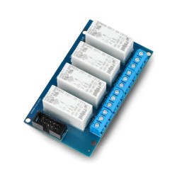 Tinycontrol GSMKON-010 - płytka przekaźników 4x 16A/cewka 12V do GSM/LAN kontrolera