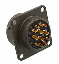 Złącze 12-pinowe Żeński Amphenol Socapex Żeński Montaż na panelu MIL-DTL-26482 rozmiar 14