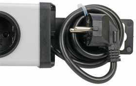 Listwa zasilająca, 16A, 250 V, 9 wtykowa CEE 7/7 Германия Schuko/Франция dł. kabla 3m Typ F - niemieckie Schuko