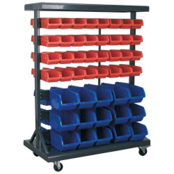 Sealey TPS94 Mobile Bin Storage System with 94 Bins