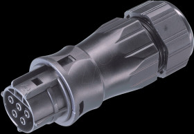 96.051.4553.1 Female connector, 5-pin, with cable gland, 13 - 18 mm