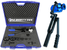 Wycinak hydrauliczny do otworów PG13-PG16-PG21-PG29-PG36-PG42 / Zestaw walizkowy wycinaków - otwornica do stali WH8/SETPG13-42