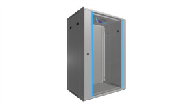 Szafa Rack Montowana Na Ścianie Extralink 18U 600X450 Szara