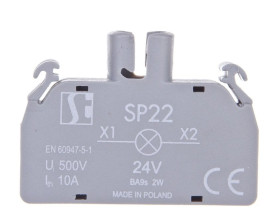 Oprawka lampki żarówka BA9s 24V AC/DC bez lampki SP22-1435R03