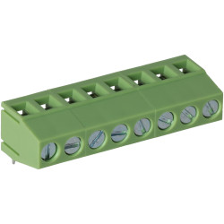 TruConnect 211787 5.08mm 8 Way 90deg Rising Clamp Terminal Block