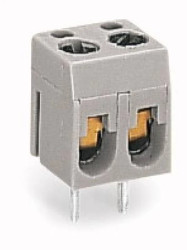 Złączka śrubowa do płytek drukowanych 1-torowa szara raster 10mm 237-112 /100szt./