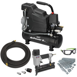 Sealey SAC0620AKIT Air Compressor/Air Nail/Staple Gun Kit
