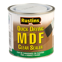 Rustins MDFS250 Quick Drying MDF Sealer Clear 250ml