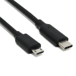 USB-C to Micro-USB Cable - Black