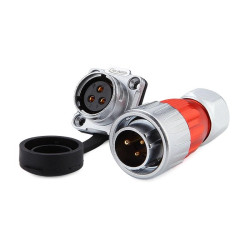 Złącze okrągłe, gniazdo żeńkie, 3 pin, 20A/500V,12-14AWG, obudowa 20, IP65/IP67, CNLINKO [komplet...