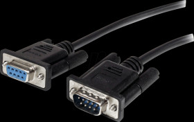 MXT1001MBK 1m Straight Through Serial Cable M/F BK