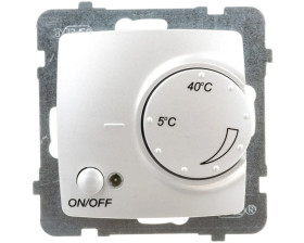 KARO Regulator temperatury /czujnik podłogowy/ srebrny perłowy RTP-1S/m/43