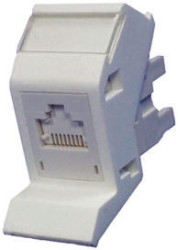 Gniazdo modułowe naścienne, Cat6, RJ45, FTP, Kątowy