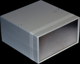 ABS device enclosure, (L x W x H) 160 x 160 x 86 mm, light gray (RAL 7035), IP54, 1598ESGY
