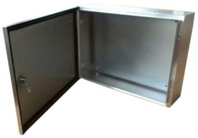 Szafka ścienna rozdzielcza, materiał: Stal nierdzewna typu 304, IP66, 480 x 480 x 240mm, RS PRO