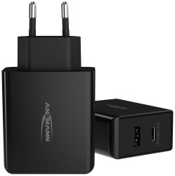 Ansmann Home Charger 254PD Ładowarka USB 65 W 1x USB-A, 1x USB-C® Power Delivery czarny dom GaN