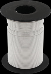 KL025WS50 Stranded Copper Wire 0.25qmm white Coil 50m