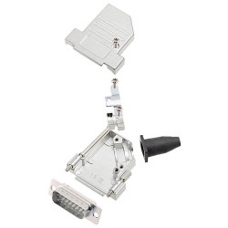 Encitech 6355-8042-22 DTSL15 15-Pin D-Sub Strip Solder Bucket 45&#xB0; angle