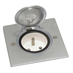 FLOOR BOX puszka podłogowa INOX gniazdo podłogowe z/u IP44