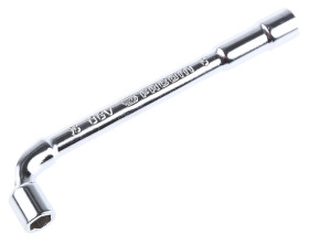 Zestaw kluczy nastawnych dwustronnych rurowych, mat. łopatki: Stal chromowo-wanadowa, dł. całkowita: 102 mm, końcówka: